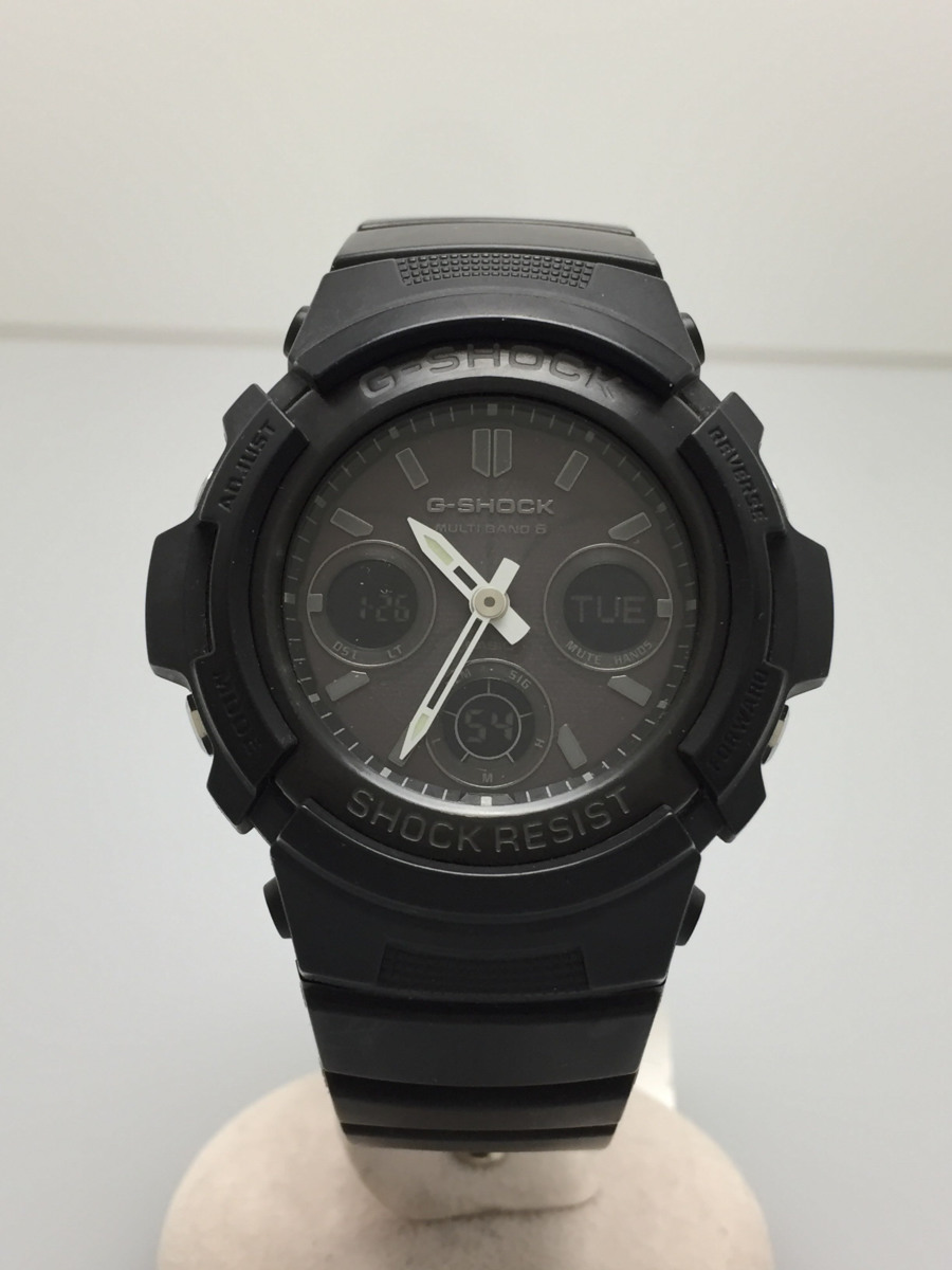 Used CASIO Solar Watch G SHOCK Digiana Rubber BLK Black