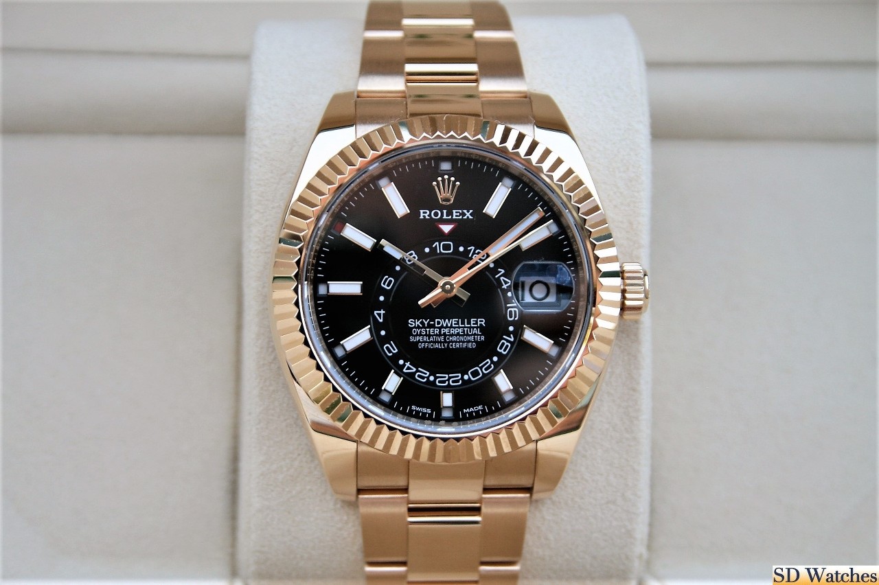 Fs Rolex Sky Dweller K Yellow Gold Watch Watchcharts