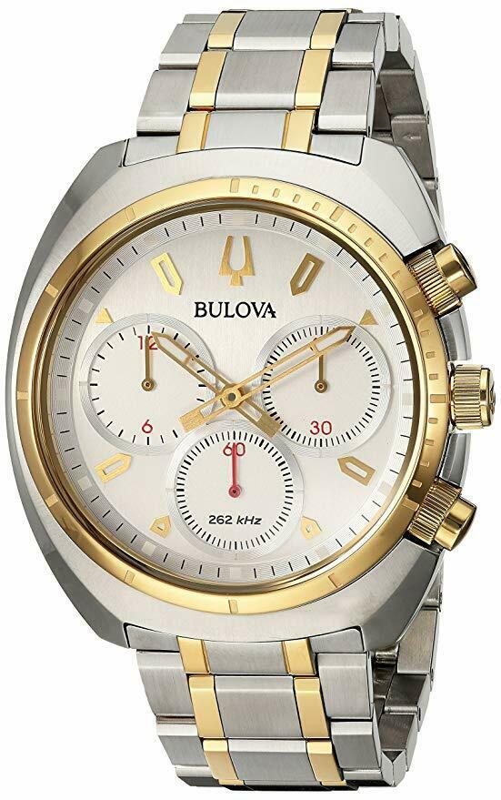 Bulova 98A157 Men S Curv Collection Chronograph Two Tone Stainless