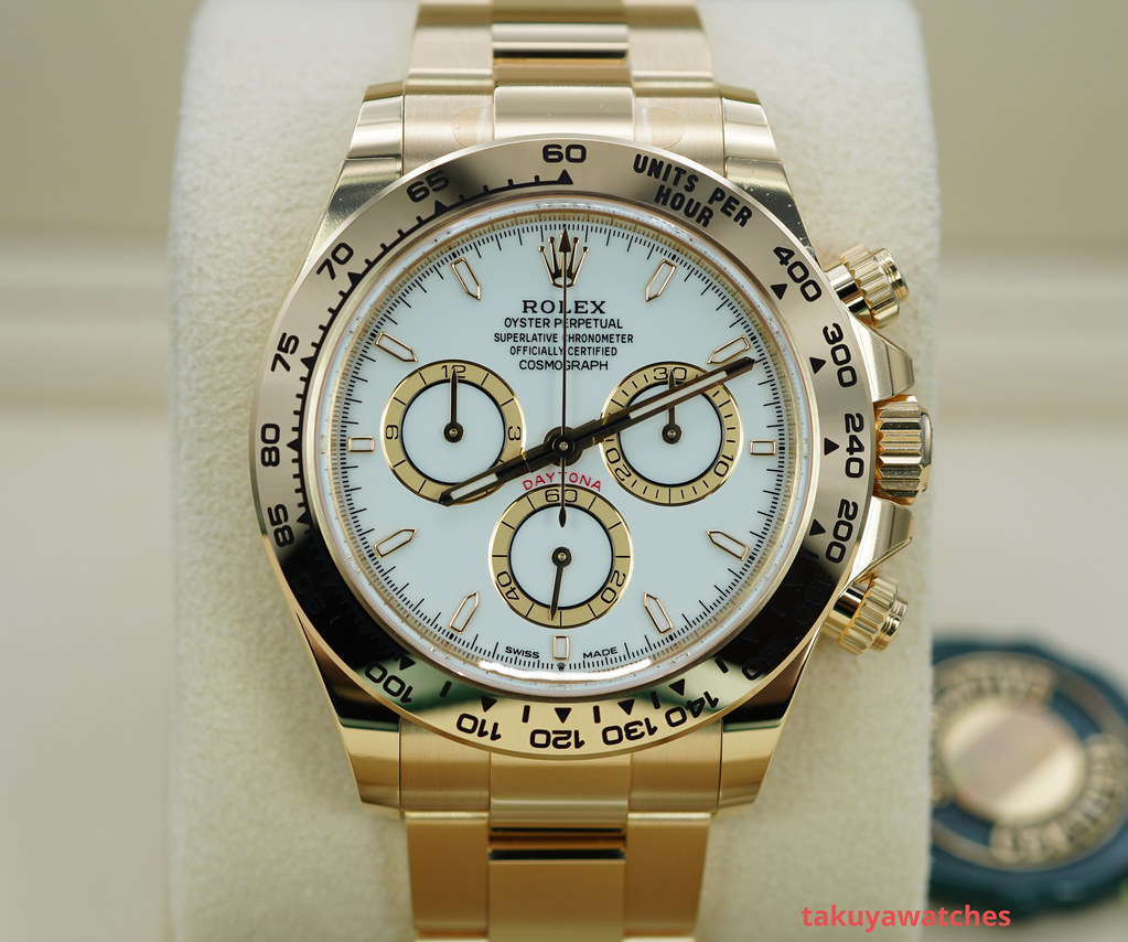 FSOT BNIB Rolex 126508 DAYTONA 18K YELLOW GOLD WHITE DIAL NEW MODEL