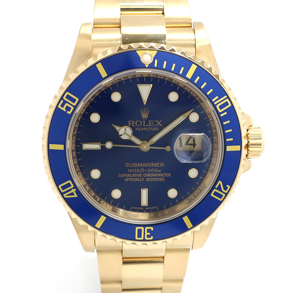 Tenpaku ROLEX Rolex Watch Submariner Date Blue Sub 16618 D Number