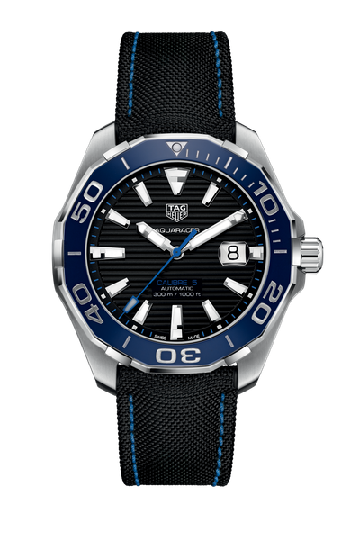 TAG Heuer Aquaracer Calibre 5 Automatic Men's Blue Steel and Yellow Gold  Coating 41mm Watch