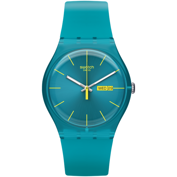 ◆SWATCH◆BLUE REBEL◆NEW GENT◆ Swatch Originals New Gent Blue Rebel Blue Dial Men's Watch