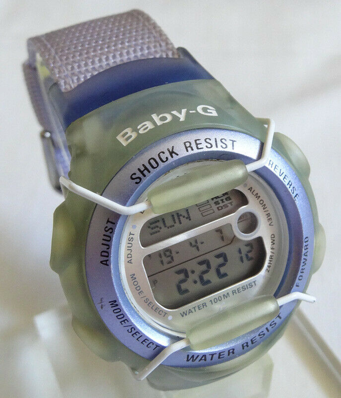2002 Casio Lavender Baby-G BG-164 2286 Baby G-Shock BG164