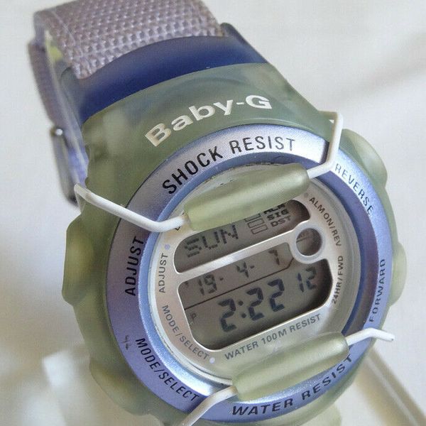 2002 Casio Lavender Baby-G BG-164 2286 Baby G-Shock BG164 Diver