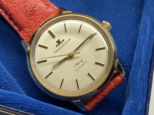 jaeger lecoultre asprey 9 kt solid yellow gold automatic swiss