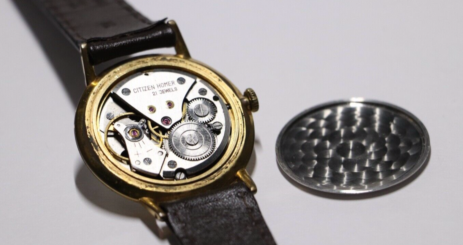 Vintage Citizen Homer Parashock Phynox Mens 21 Jewel manual