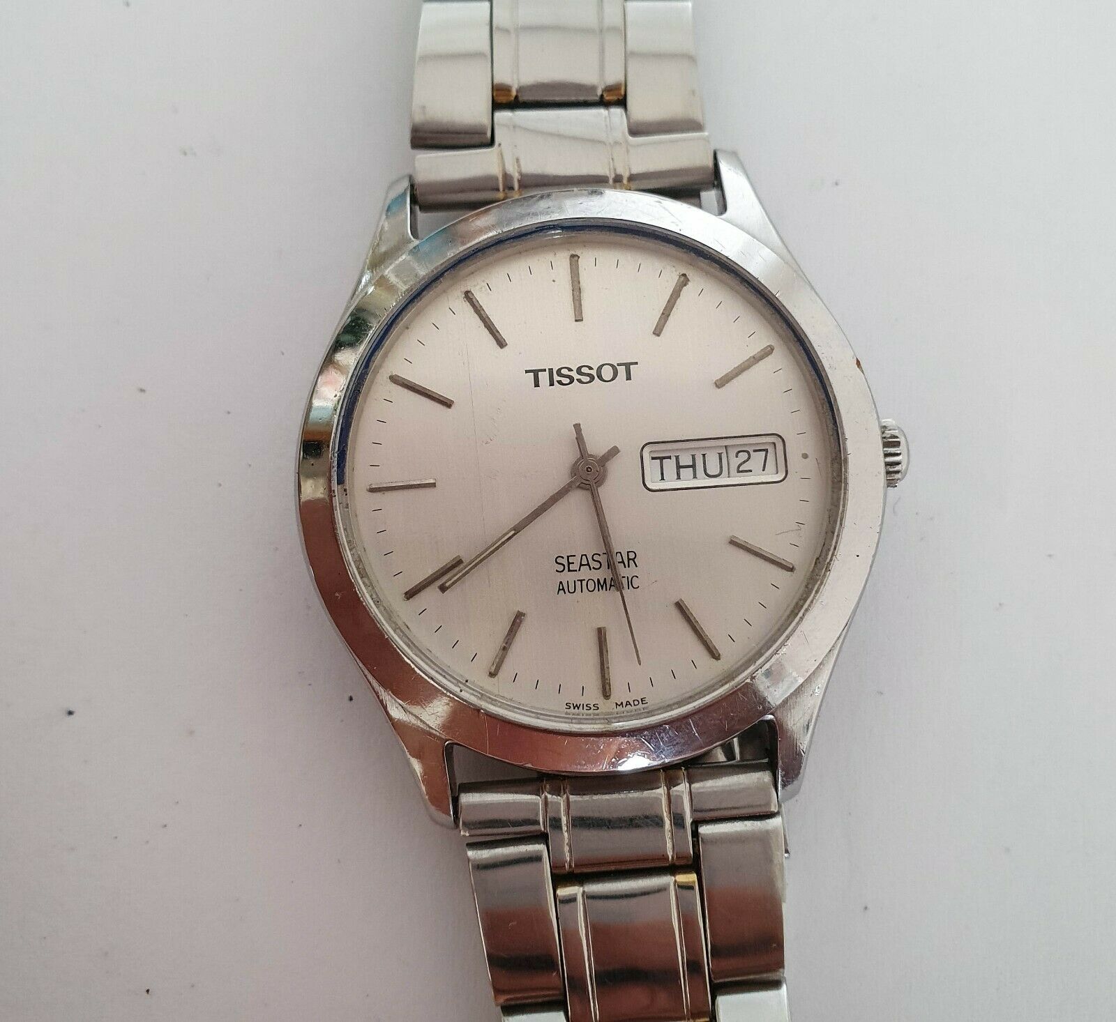 Tissot Seastar A 582 Automatic Stainless Steel Swiss Mineral Glass