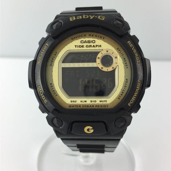 [Used] CASIO BLX-100 / Quartz watch / Digital / Ceramic / GLD / BLK ...