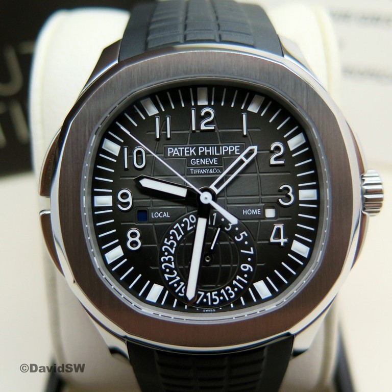 Fs Patek Philippe 5164 A 001 Stainless Steel Aquanaut Travel Time Tiffany Dial Watchcharts