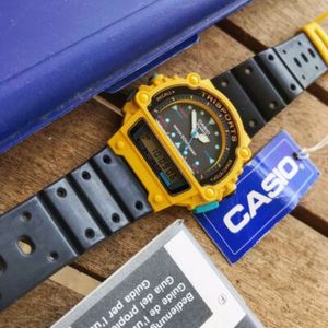 CASIO TRI-10W TRISPORTS アナログとデジタル腕時計 Vintage CASIO TRISPORTS Triathlon SPORT Watch TRI-10W 90s