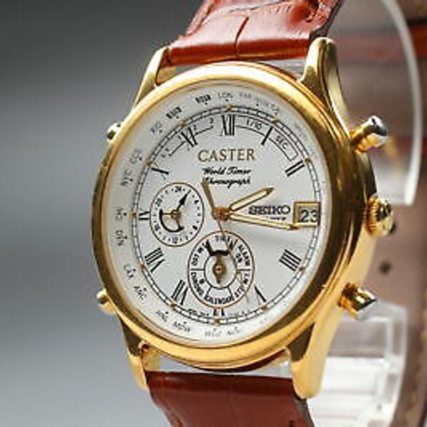 Nuova inserzioneOrologio Uomo Vintage 1998 Seiko Caster 6M15-7030 World ...