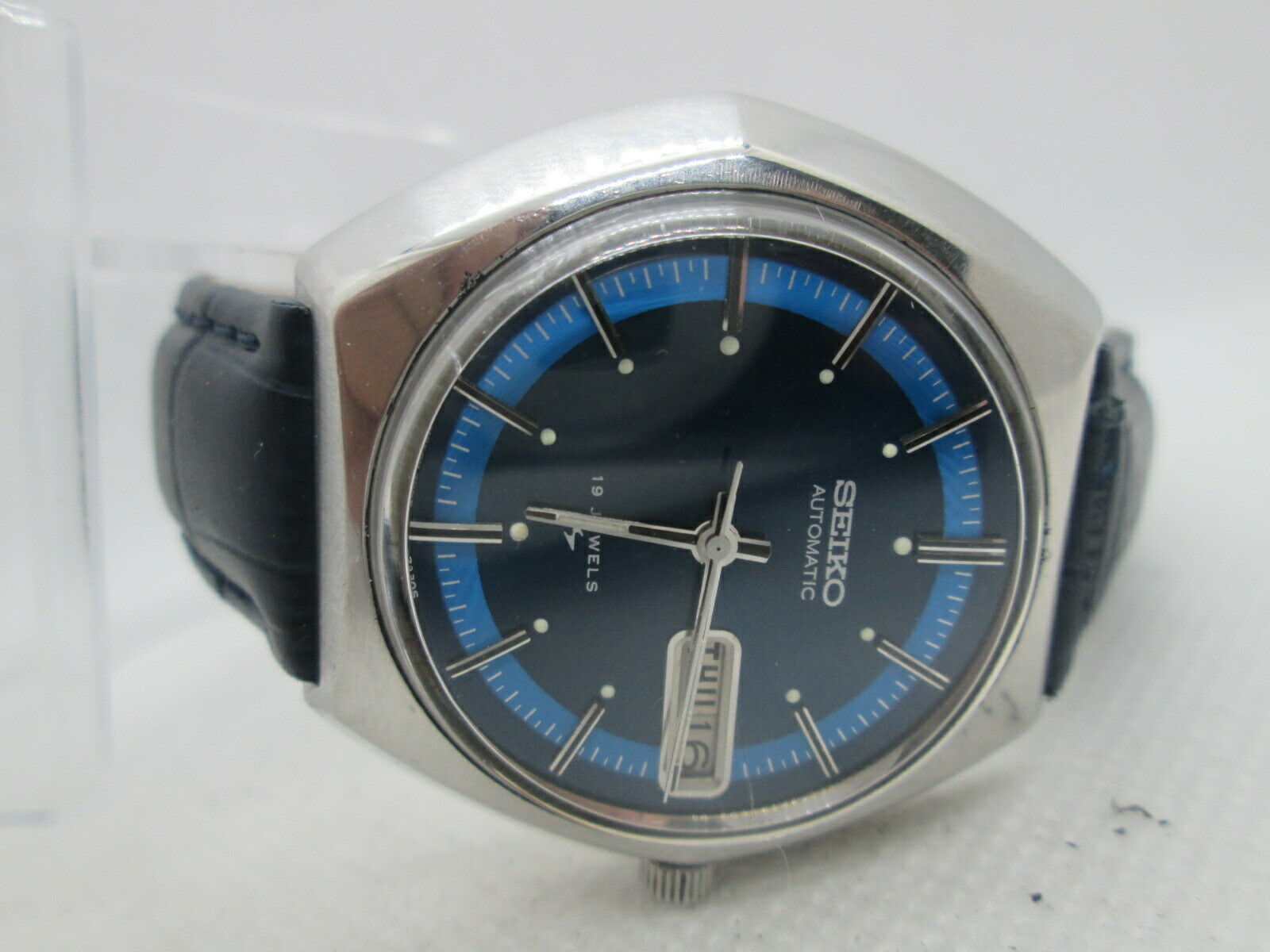 VINTAGE SEIKO 7006 7180 DAYDATE STAINLESS STEEL AUTOMATIC MENS