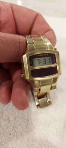 LONGINES GEMINI II VINTAGE MEN S LED LCD GII DIGITAL WATCH Works