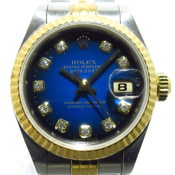 [New] [Used] ROLEX Datejust Watch K18YG x SS / 10P New Diamond / 18 ...