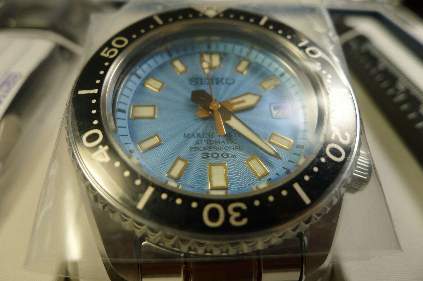 Seiko Marine Master Europe SLA015 Limited same Zimbe Blue dial 124