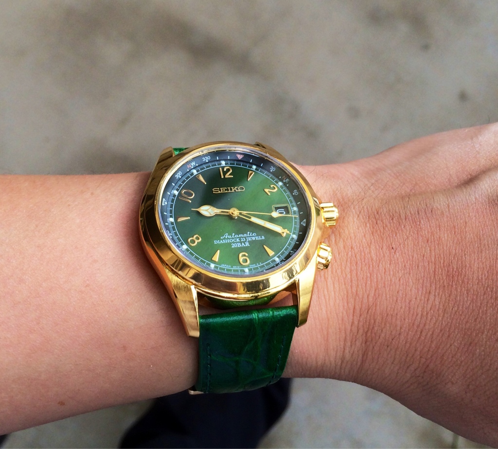 Seiko on sale alpinist gold