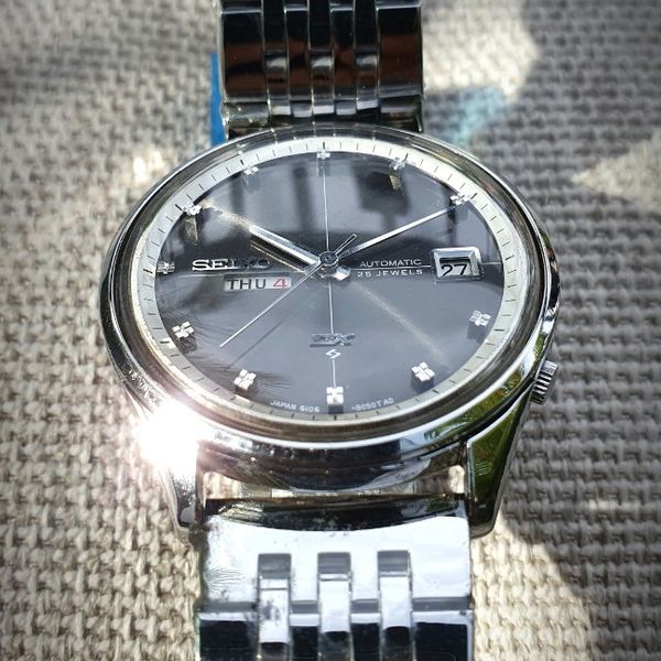 稼働品⭐︎SEIKO5 6106-8120 Yahoo!オークション - 38 稼働品 分解掃除済み 美品 SEIKO 5 DX