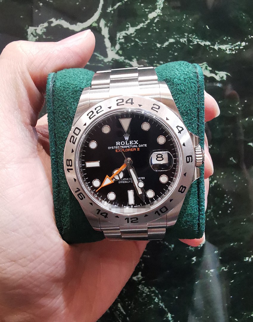 Rolex explorer 2 outlet black dial