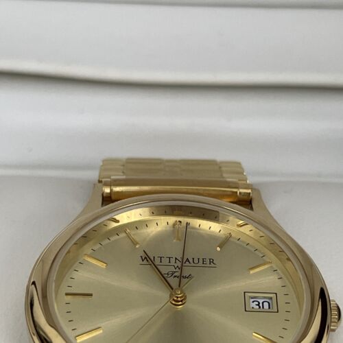 New Men s Longines Wittnauer Trieste Watch Gold Stainless UPS Band