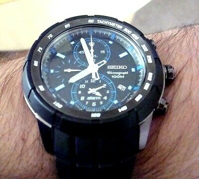 Seiko Chronograph 100m Alarm Men s Watch SNAD87P1 WatchCharts