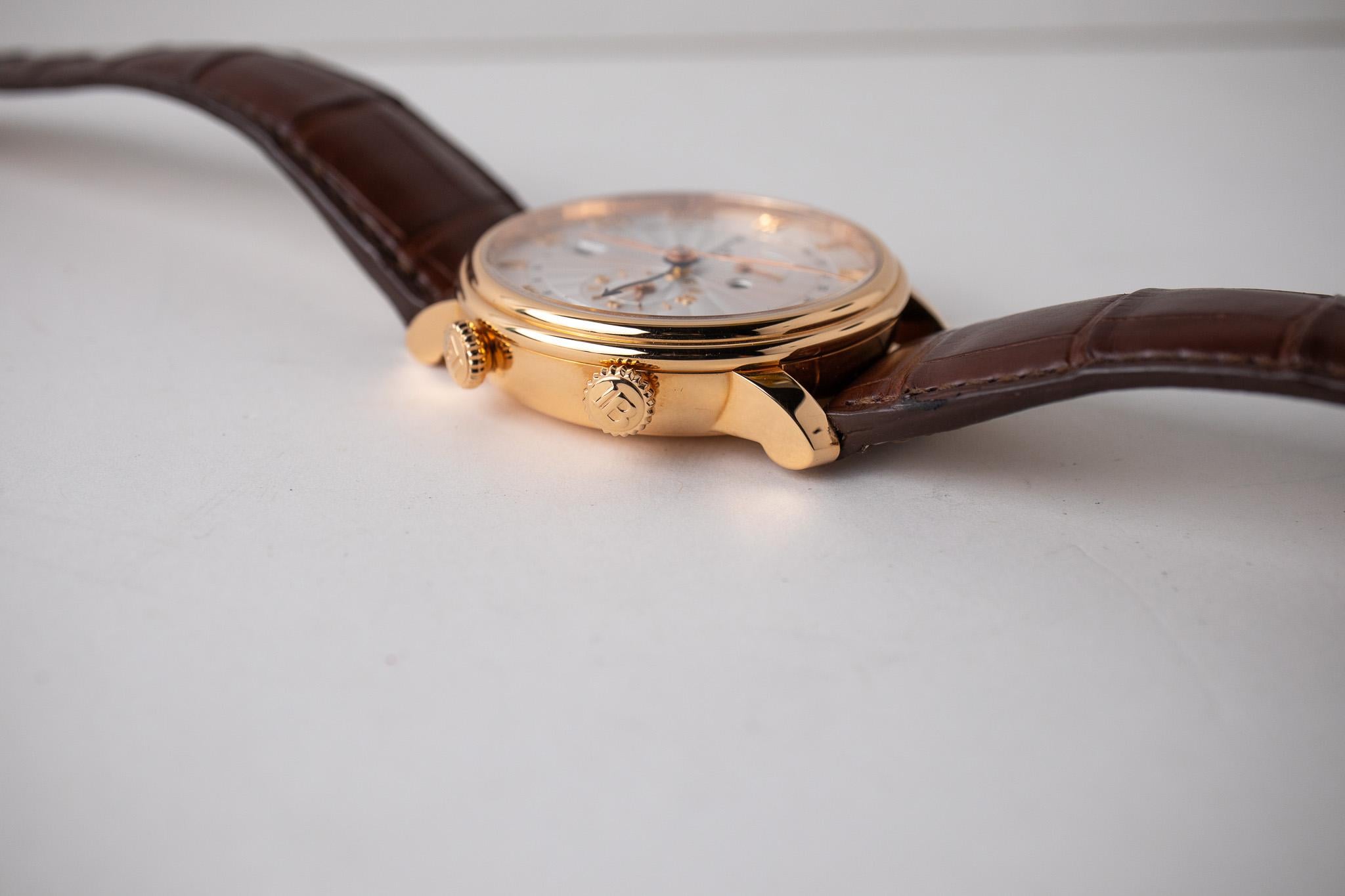 WTS Blancpain Villeret Reveil Alarm GMT 6640 3642 55B