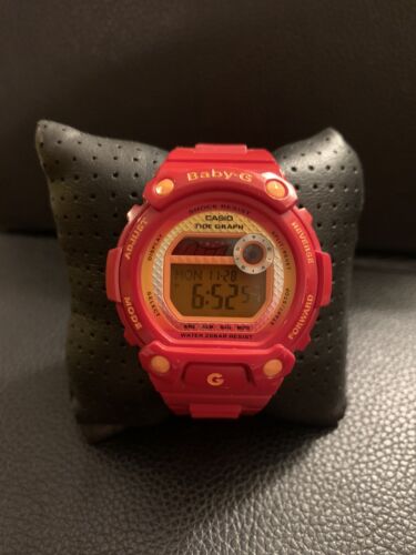 Orologio Surf Donna Casio G Shock Baby G Tide Graph BLX-100 Rosso