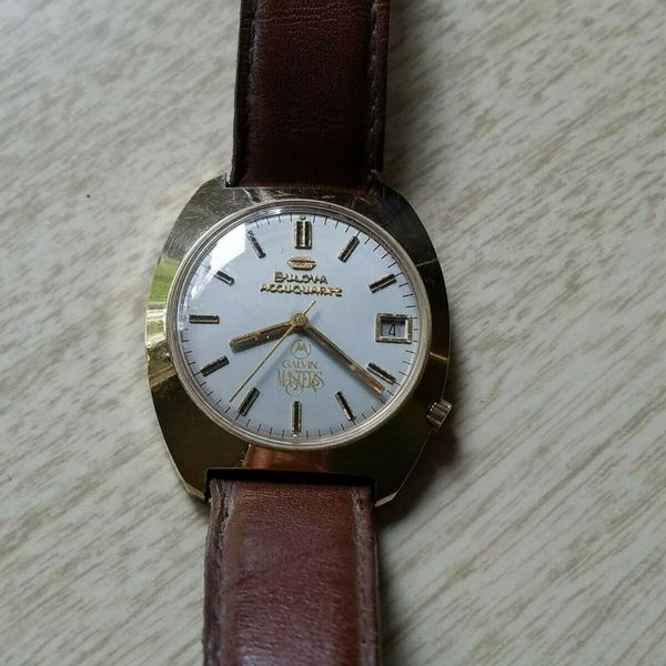 BULOVA ACCUQUARTZ ACCUTRON N5, GOLD PLATE BEZEL/10k RG BACK, MOTOROLA