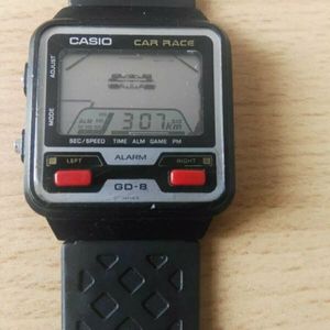 Vintage Casio Game Watch Gd 8 Car Race Watchcharts