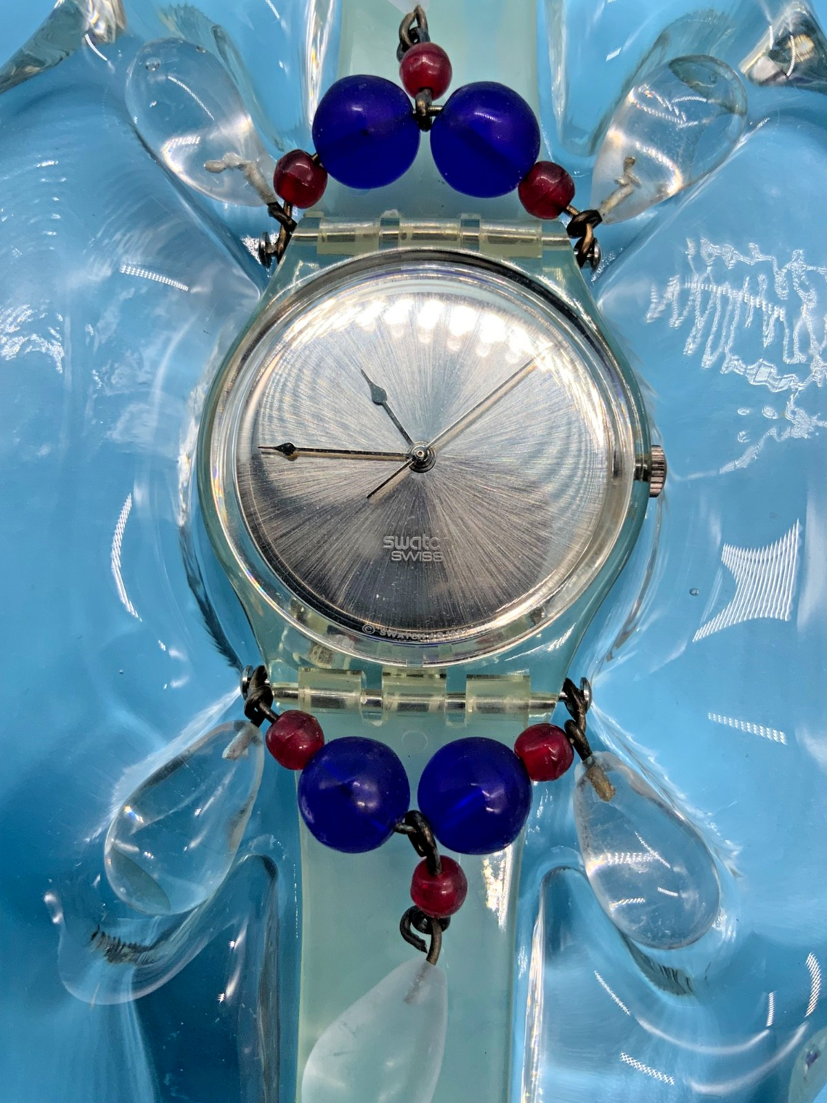 VINTAGE SWATCH CHANDELIER CHRISTMAS 1992 LIMITED EDITION LADIES 