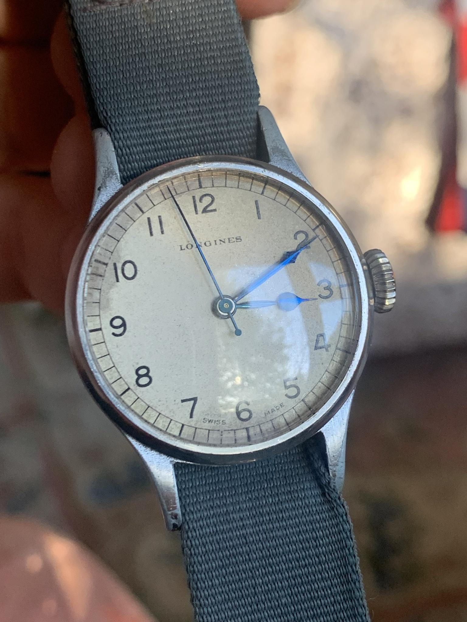 WTS Vintage 1943 Longines 4830 Military WW2 RAF 6B 159