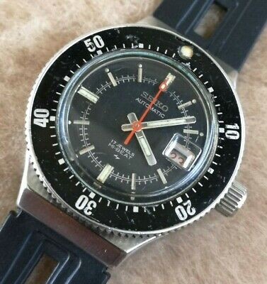 Vintage SEIKO 2205-0640 HI-BEAT DIVERS DATE St Steel 29mm