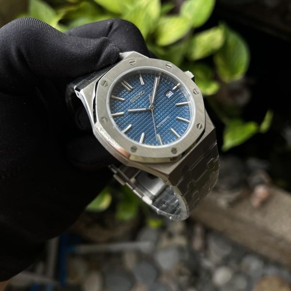 [WTS] Seiko Mod Blue AP Style waffle dial mod | WatchCharts
