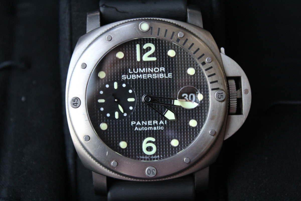 FS Panerai Luminor Submersible PAM 25 BOX PAPERS TITANIUM