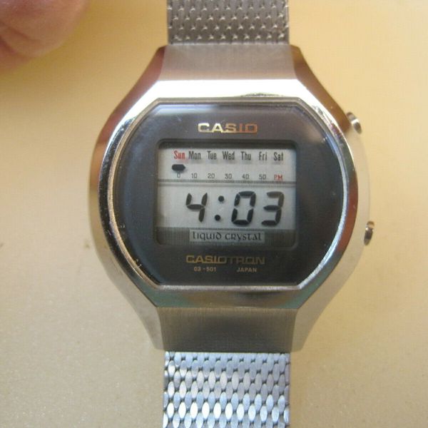 Working 1970's Casiotron Casio 03-504 LCD Watch B1741