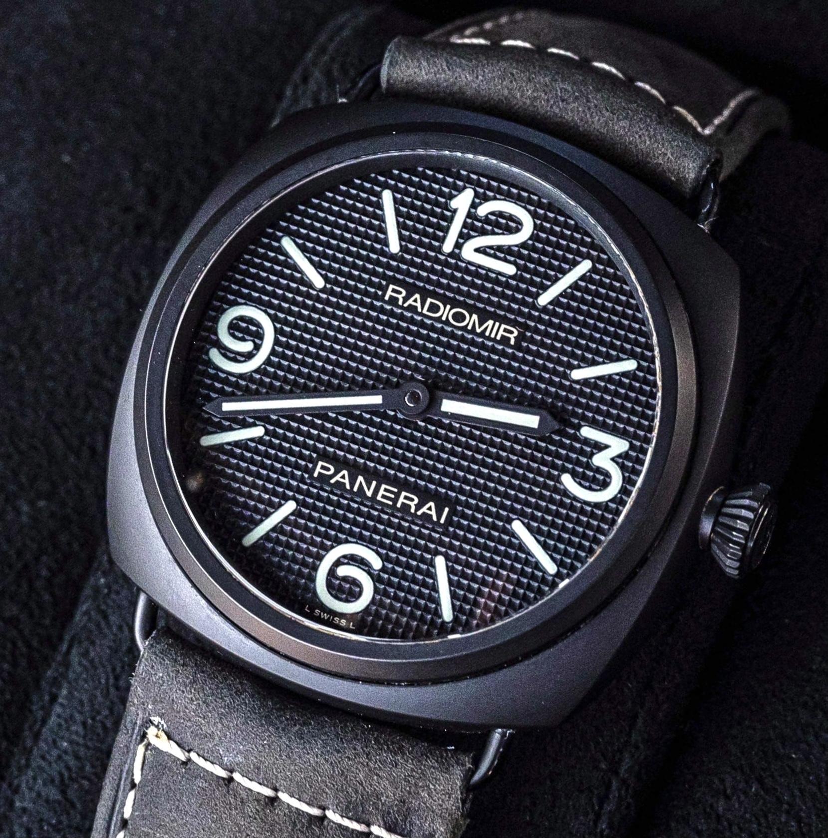 Panerai 643 Radiomir Ceramica 45 Black Manual Wind Complete Boxes