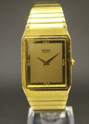 Vintage Seiko 6530-5159 Gold Tone Dress Men's Quartz Watch