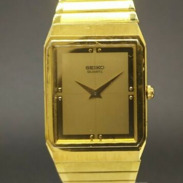 Vintage Seiko 65305159 Gold Tone Dress Men's Quartz Watch WatchCharts