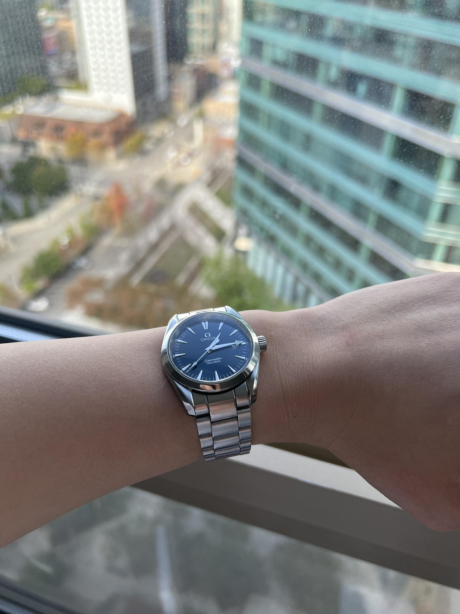 WTS OMEGA Aqua Terra 36mm 2518.80 Blue Sunburst Dial FURTHER