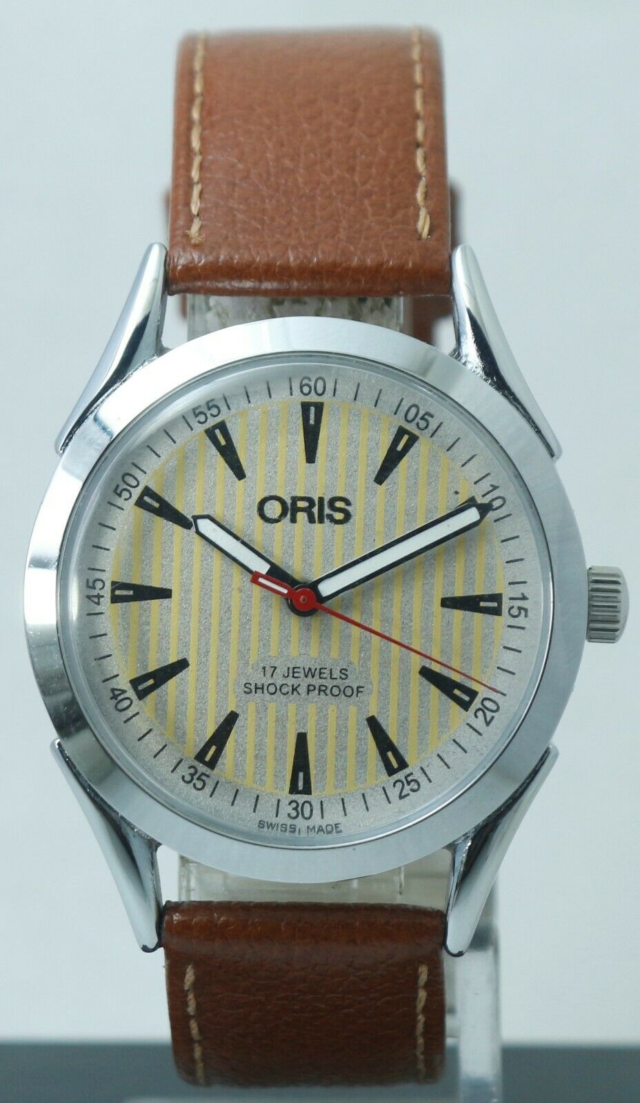 Vintage ORIS White Dial 17 Jewels FHF ST96 Hand winding Luxury