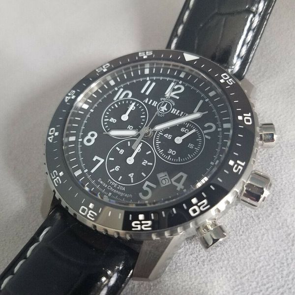 Deep Blue Air Blue Type 20A Chronograph Dive Watch | WatchCharts ...