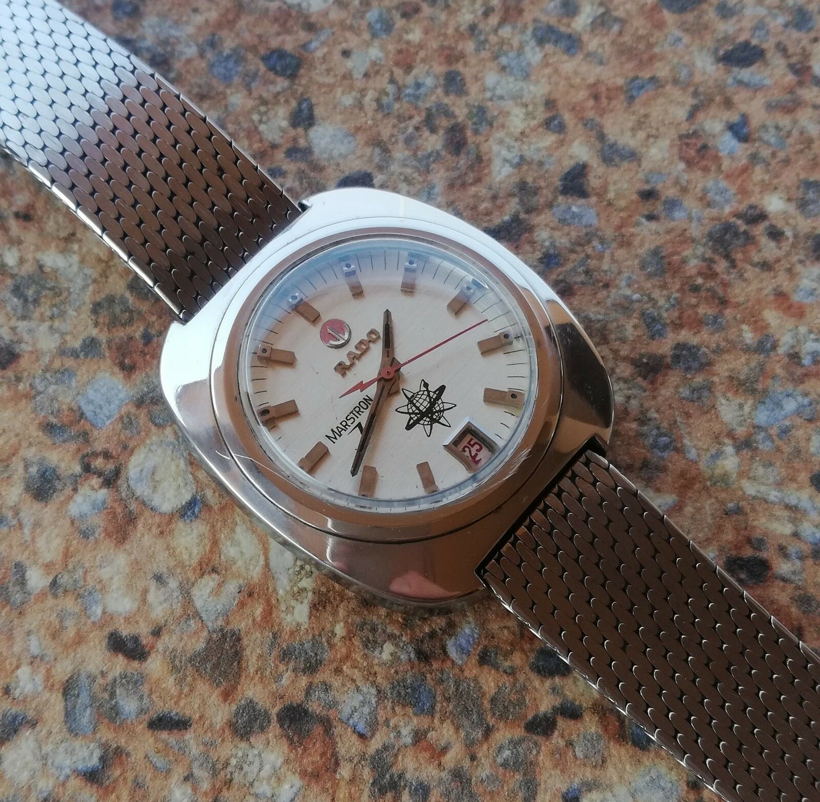 R ラドー　RADO MARSTRON 本体 腕時計 ヴィンテージ Men's Rare Vintage Rado Marstron Electronic Mechanical Watch 38mm