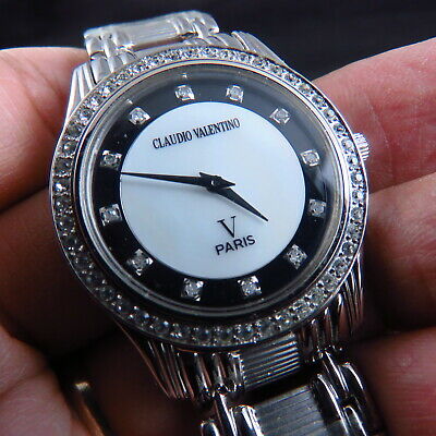 NEW CLAUDIO VALENTINO PARIS DIAMOND QUARTZ LADY WATCH WatchCharts