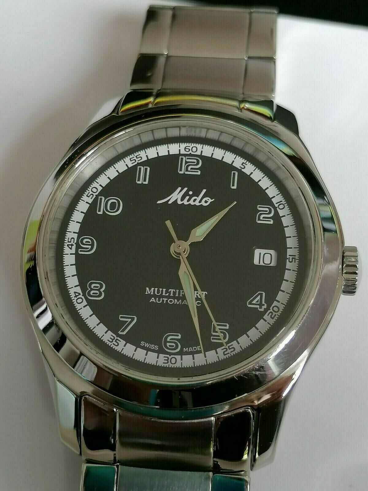 Mido Multifort Automatic 8830 Military Style wristwatch men s