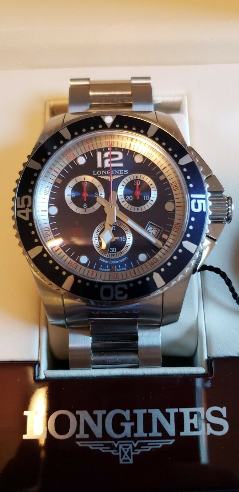 Longines HydroConquest 47.5 Quartz Chronograph L3.843.4.96