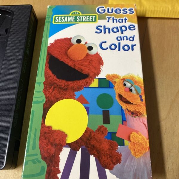 Sesame Street Guess That Shape And Color Vhs
