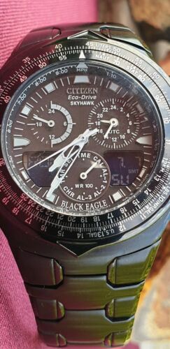 Citizen eco drive skyhawk black eagle sale