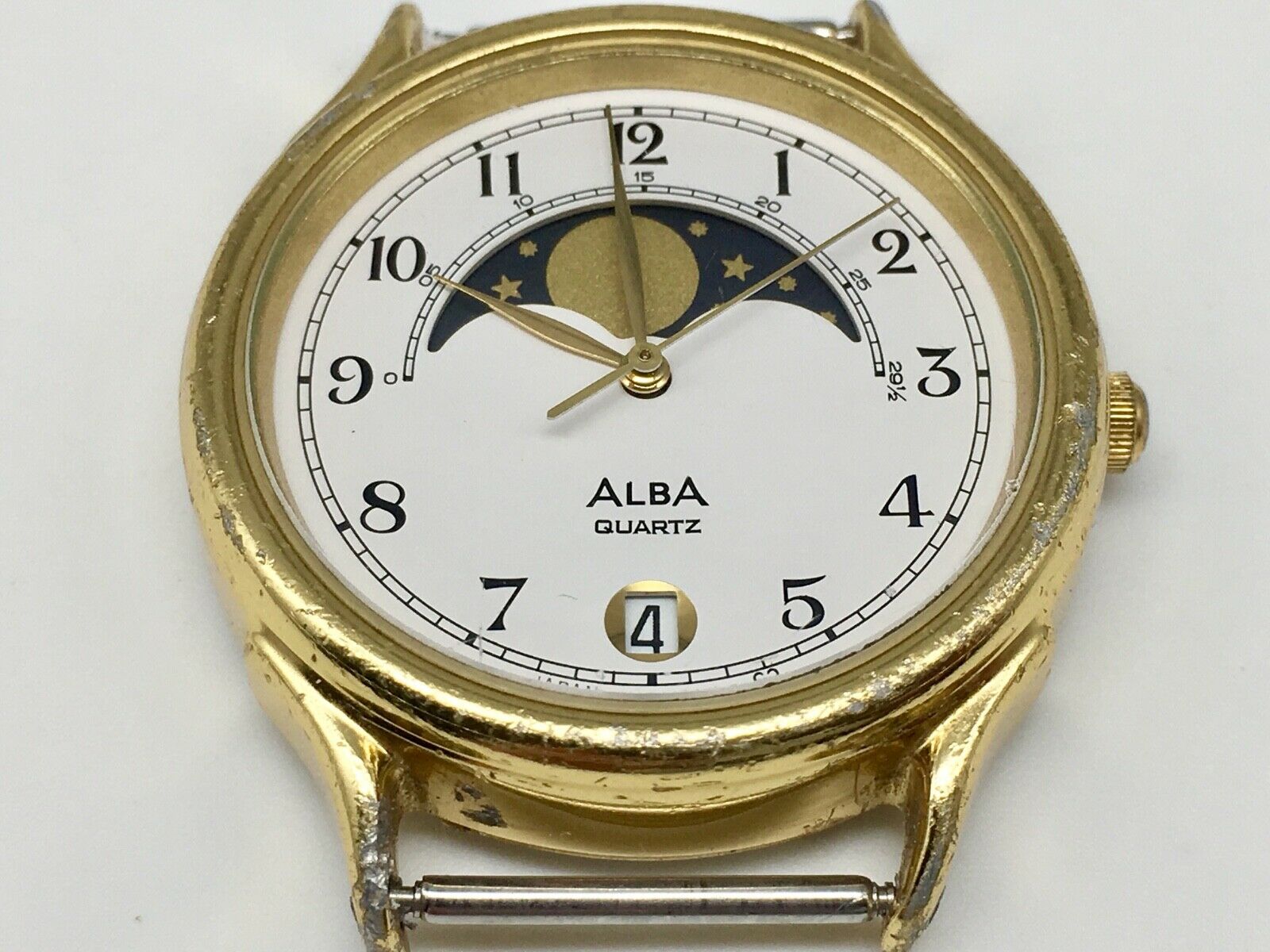 Alba アルバ V338-6A40 ムーンフェイズ 腕時計 www.ecou.jp