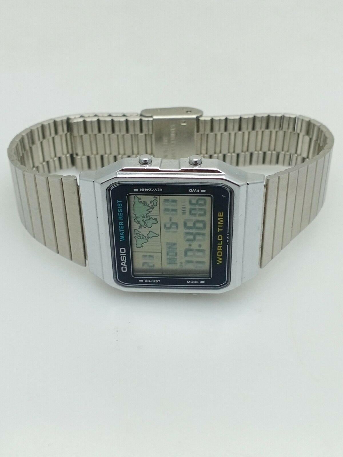カシオ CASIO A300U WORLD TIME 電池交換済み 80年代 当時モノ 643