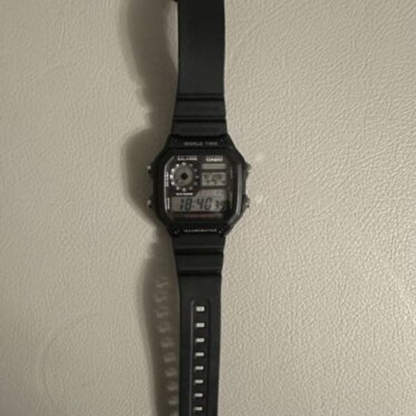 Casio Watch Digital World Time Illuminator Black AE-1200WH - 1AVDF ...